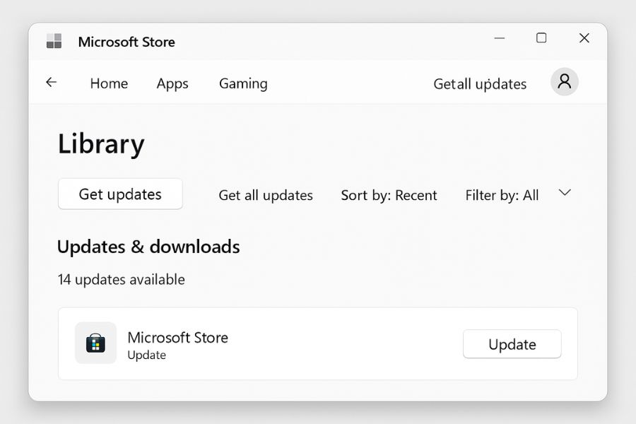 update-microsoft-store-library