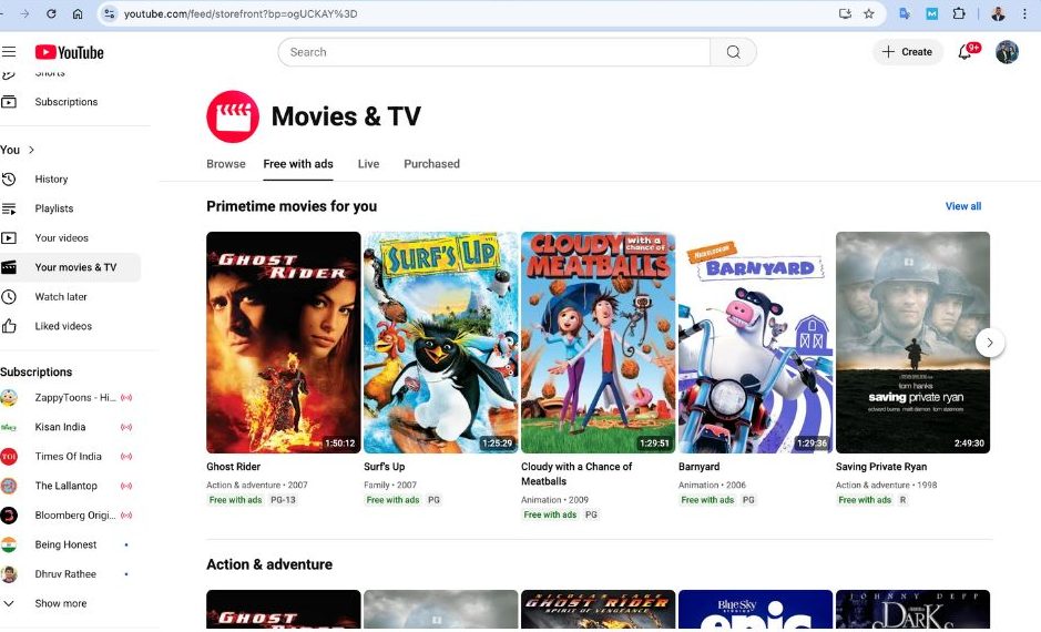 youtube movies